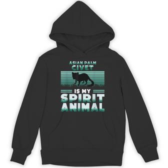 アジアンパームシベットは私のスピリットアニマルラバーです パーカー - Kawaiitshirt