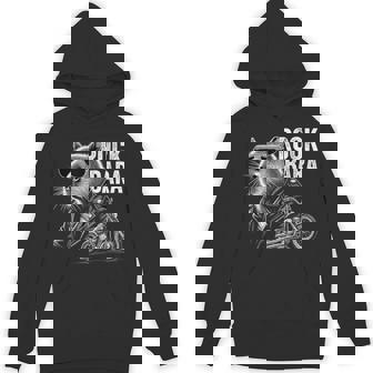 オートバイ げっ歯類 ロック メンズ カピバラ パーカー - Kawaiitshirt