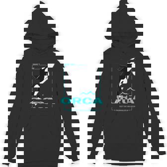 クジラと海を守るシャチ レトロなシャチのデザイン パーカー - Kawaiitshirt