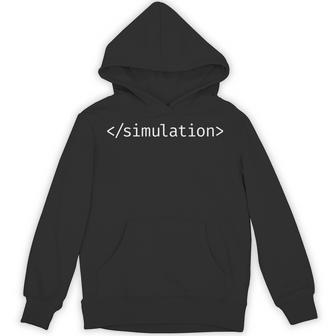 シミュレーションの終わり ディストピアプログラマー 長袖tシャツ パーカー - Kawaiitshirt