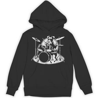 シュナウザー ドラムを弾く ドラマー 犬好き パーカー - Kawaiitshirt