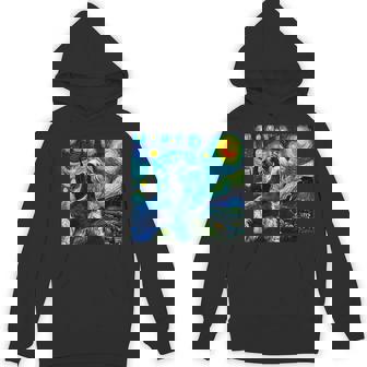 シュナウザー 面白いtシャツ 犬 ゴッホ 星月夜 かわいい メンズ 子供 おもしろ 服 グッズ ネタ パーカー - Kawaiitshirt