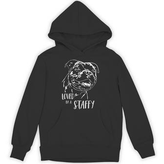 スタッフォードシャー・ブル・テリア 愛されるスタッフィー・ドッグのことわざ パーカー - Kawaiitshirt