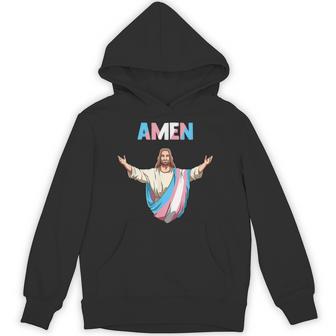 トランスジェンダー・ジーザス 誇りをもって信じ、信仰する。 パーカー - Kawaiitshirt