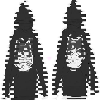 ハチワレ《ふぇいす》ねこ 猫【どうぶつフレンズ】シンプル 顔 ゆるくて かわいい 動物 イラスト パーカー - Kawaiitshirt