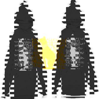 バステット 古代エジプト 猫 神 ヒエログリフ グラフィックアート 恋人 パーカー - Kawaiitshirt