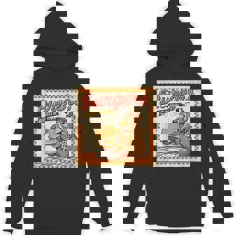 ビンテージ Burgers Biggest In Town ベア ハンバーガー ショップ パーカー - Kawaiitshirt