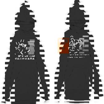 ピース、ラブカリンバレトロカリンバラバー パーカー - Kawaiitshirt