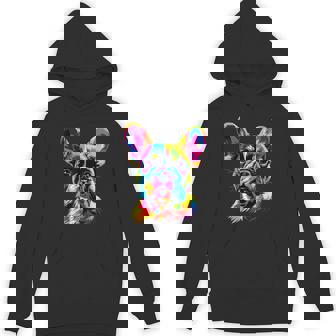 フレンチブルドッグ 犬 カラフル ポップアート レインボーカラー ブルドッグ パーカー - Kawaiitshirt