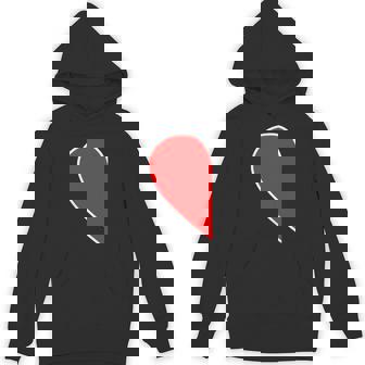 ペア ハート 親子 恋人（Left 左）（ビューティフルライフ）半分 コーデ リンク ルック かわいい パーカー - Kawaiitshirt