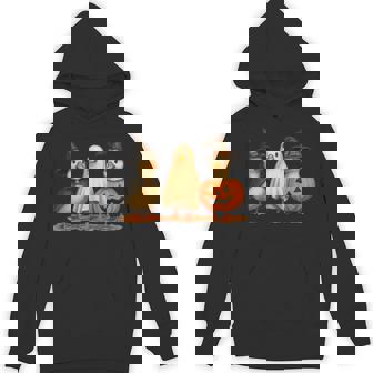 ペンギン 魔女 ゴースト パンプキン トリオ ハロウィン 楽しい 長袖tシャツ パーカー - Kawaiitshirt