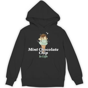 ミント・チョコレート・チップ・アイスクリームは人生だ パーカー - Kawaiitshirt