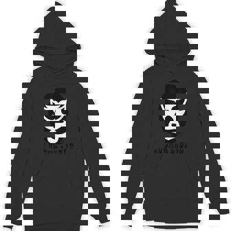 メキシカンルチャドール ルチャリブレ ブラック&ホワイト レスリングマスク パーカー - Kawaiitshirt