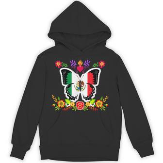 メキシコ独立記念日 バタフライ メキシコ パーカー - Kawaiitshirt