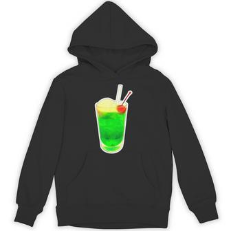メロンソーダ／クリームソーダ（スイーツ ポップ）夏【サマータイム】昭和レトロ 80S かわいい デザイン パーカー - Kawaiitshirt