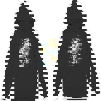 モルモット ハウリング トゥ ザ ムーン ミーム 面白い 90年代 モルモット 長袖tシャツ パーカー - Kawaiitshirt