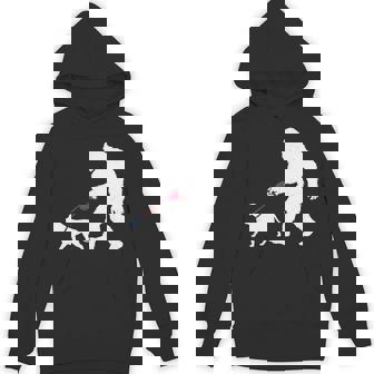 レトロ ビッグフット ウォーキング ブルマスティフ 犬 面白い サスカッチ 長袖tシャツ パーカー - Kawaiitshirt