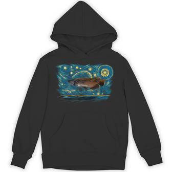 レトロなヴィンテージスタイルのアロワナ パーカー - Kawaiitshirt