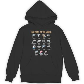 世界のイルカ 種チャート 教育 海洋生物 パーカー - Kawaiitshirt