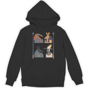 古代エジプトの神々 ファラオ神話 エジプトのピラミッド 長袖tシャツ パーカー - Kawaiitshirt