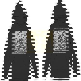 悪魔のオカルトの犠牲ゴスホラー 美的木版画 パーカー - Kawaiitshirt