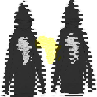 手描きアフリカ地図tシャツ 国名付き パーカー - Kawaiitshirt