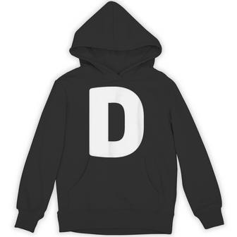文字d 大文字 アルファベット モノグラム イニシャル パーカー - Kawaiitshirt