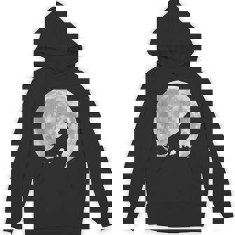 月に吠えるオオカミのシルエット。 パーカー - Kawaiitshirt