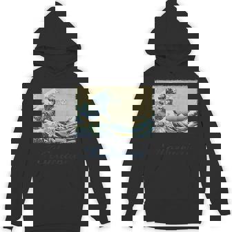 葛飾北斎作 神奈川沖 ビッグウェーブ パーカー - Kawaiitshirt