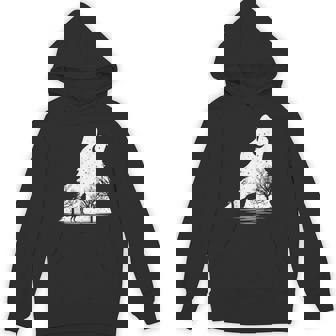 遠吠えするオオカミ 星空 オオカミモチーフ 男女兼用 パーカー - Kawaiitshirt