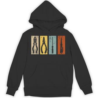 電工工具 レトロ 職人 パーカー - Kawaiitshirt