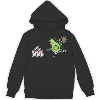 面白い アボカド カートゥーン ボウリング チーム ケグラー コーン ギフト パーカー - Kawaiitshirt