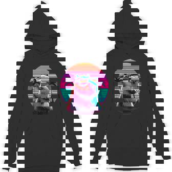 面白いカピバラ ヴィンテージ げっ歯類 レトロ ヴェイパーウェーブ 美的ゴス パーカー - Kawaiitshirt