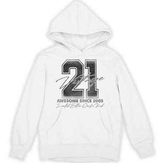 21 Year Old Vintage 2005 Limited Edition 21St Birthday Hoodie - Thegiftio UK