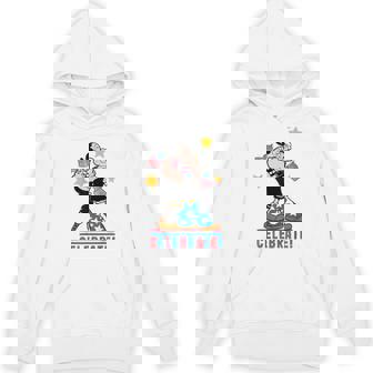 7月4日 「ポパイとオリーブオイルの愛国心」 彼と彼女 パーカー - Kawaiitshirt