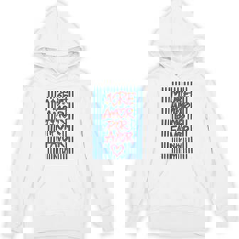 More Amor Por Favor Spanish Love Quote Hoodie - Monsterry