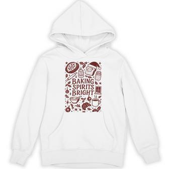 Baking Spirits Bright Sourdough Bread Christmas Doodle Hoodie - Thegiftio UK