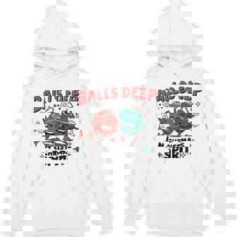 Balls Deep In Christmas Spirit Merry Christmas Bauble Hoodie - Monsterry