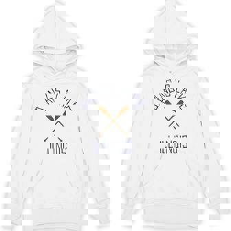 Bangs Lake Illinois Outdoors Vintage Unisex Hoodie | Mazezy