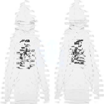 Basset Hound Cowboy Vintage UFO Dog Mom Pet Dad Unisex Hoodie | Mazezy