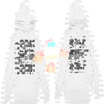 Black Coquette Bow Friday Shopping Crew Christmas Squad Hoodie | Mazezy