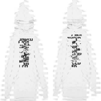 On Board With The Lord Jesus Skateboarding Skateboard Hoodie - Monsterry