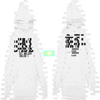 Brasil Est 1500 ブラジル ブラジリアン 国旗 プライド 長袖tシャツ パーカー - Kawaiitshirt