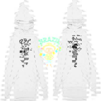 Brazil Brazilian Boy Traditional Outfit Wear Flag Heritage Unisex Hoodie | Mazezy