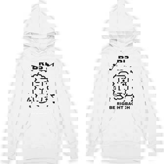 BRB BE RIGHT BACH Classical Composer Pun Writing Unisex Hoodie | Mazezy