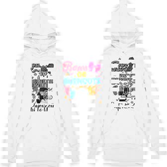 Burnouts Or Bows Papi Loves You Gender Reveal Party Unisex Hoodie | Mazezy