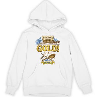 California Or Bust 1849 Gold Rush History Hoodie - Thegiftio