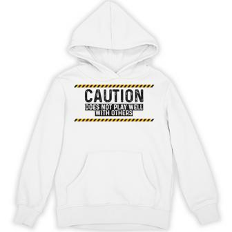 Caution Does Not Play Well With Others パーカー - Kawaiitshirt