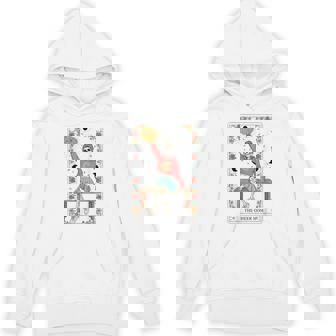 Cheer Mom Skeleton Tarot Card Cheerleader Mama Mother's Day Unisex Hoodie | Mazezy