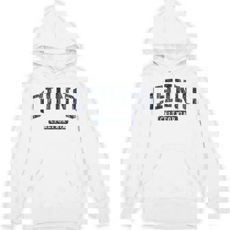 Chino CA J05 Vintage Athletic Blue Tank Top Unisex Hoodie | Mazezy